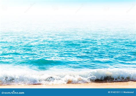 Ocean Surface With Waves Near The Beach Stock Image Image Of Seaside