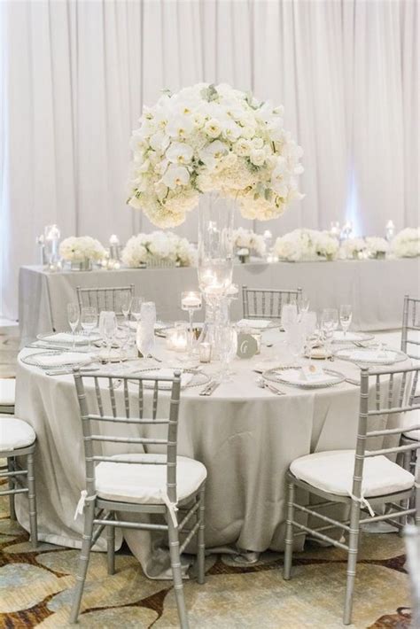 All White Elegant Wedding Reception Ideas Emmalovesweddings