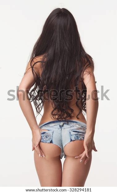 Sexy Woman Body Jeans Shorts Model Stock Photo Edit Now 328294181