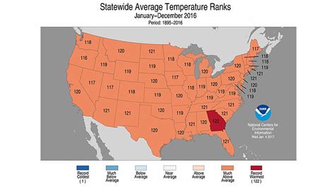 2016 Was Usas Second Warmest Year On Record