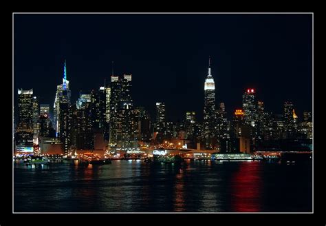 New York City Manhattan Skyline At Night 03 Manhattan Sk Flickr