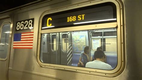 NYC Subway Special: 168th Street-bound R160 (C) Entering & Leaving