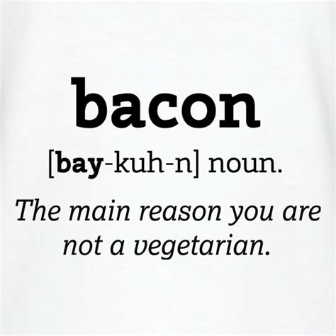 Bacon Definition V Neck T Shirt By Chargrilled