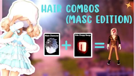 10 Masc Hair Combos You Need To Try In Royale High 😱 Roblox Youtube