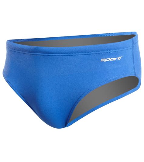 Sporti Poly Pro Solid Brief Swimsuit Youth 22 28 26y Royal