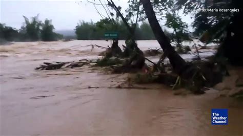 Flooding Destroys Bridge In Dominican Rep Videos From The Weather