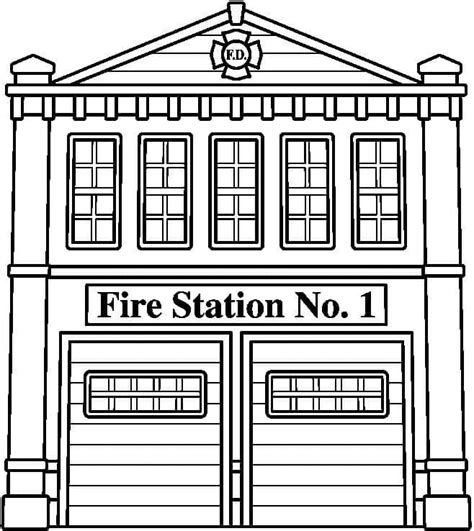 Fire Station Printable Coloring Page Download Print Or Color Online
