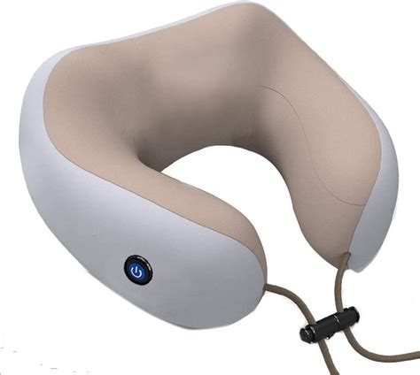 Ylyp U Shaped Electric Massage Pillowtravel Pillow Vibration Kneading Massage Cervical