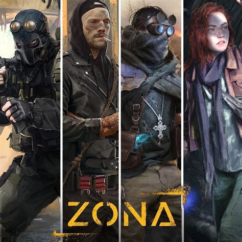 Artstation Character Cards For Zona