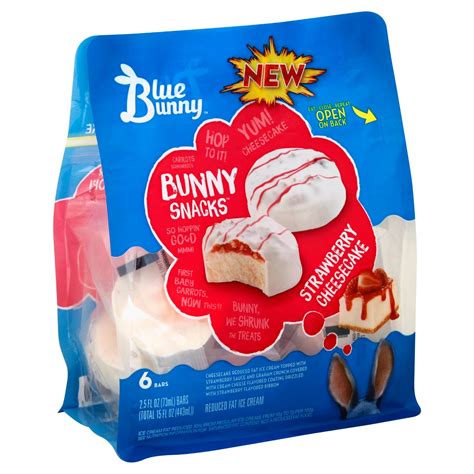 最高のコレクション Blue Bunny Strawberry Shortcake Ice Cream Bar 735118 Blue