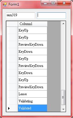 .i pause a console app in c# so the window stays open until the user presses for), but you can also get it to return on a keypress by using console.read(). C# TextBox事件觀察 | Sam隨堂筆記 - 點部落