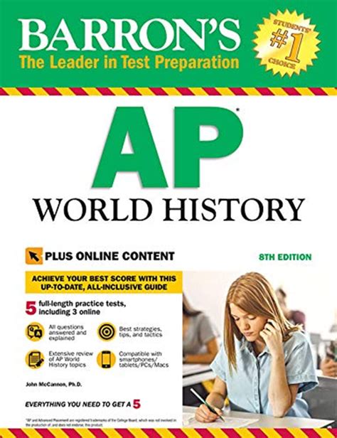 Barrons Ap World History With Online Tests By John Mccannon Barrons