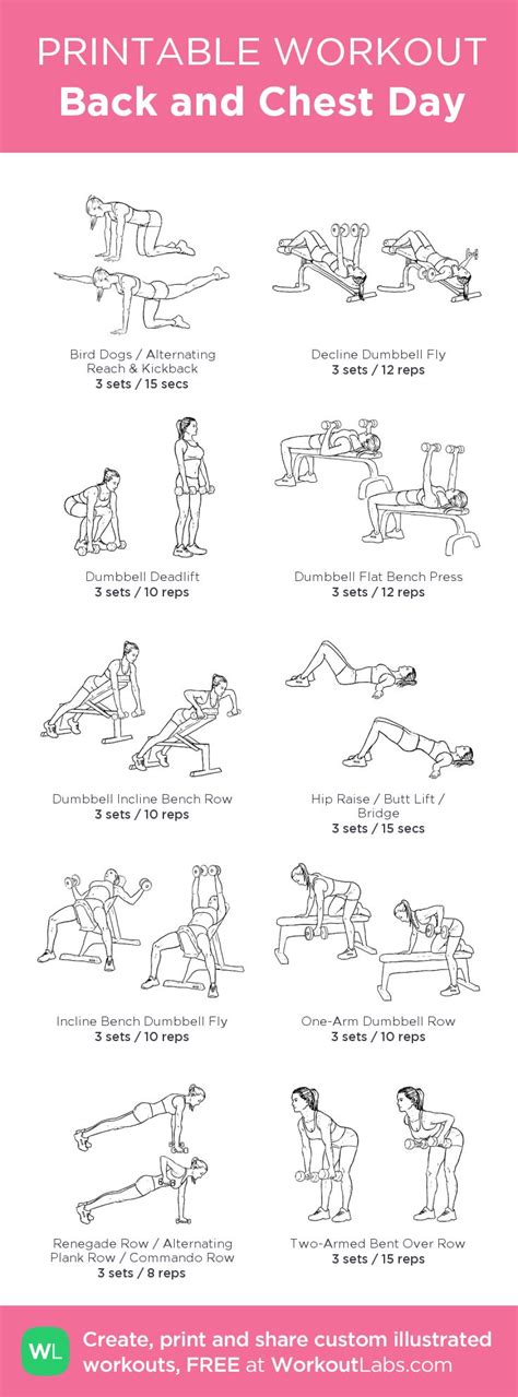 Fitness Motivation Back And Chest Day My Visual Workout Created At