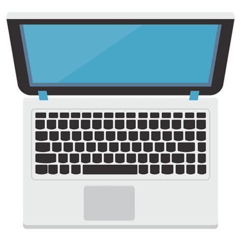 Flat Laptop Icon Illustration Transparent Png And Svg Vector File