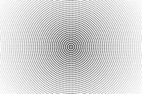 Circular Halftone Dot Pattern Graphic By Davidzydd · Creative Fabrica