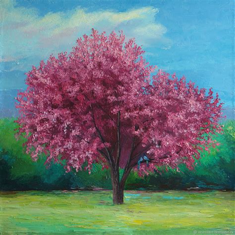 Spring Landscapes A Canvas Painted With Blossoms