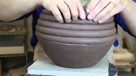 Bridges Pottery Ceramic Slab And Coil Vessel Demonstration Youtube