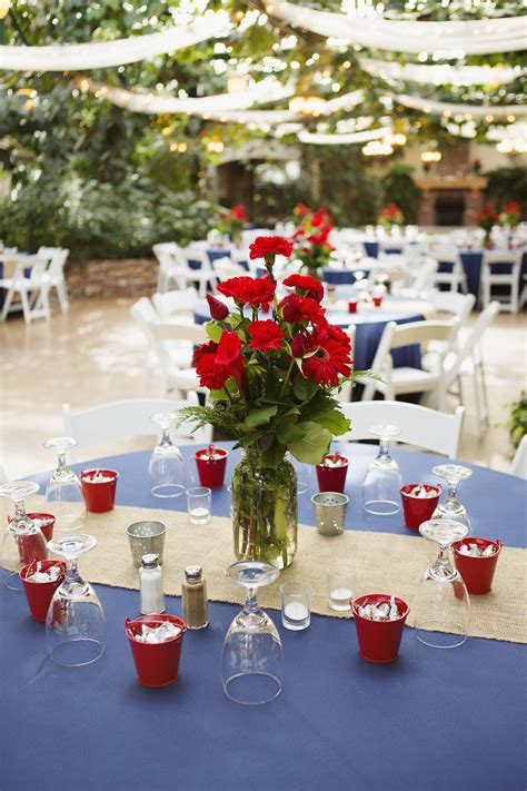 Need color inspiration for weddings? navy blue and red wedding | Tying the knot | Pinterest ...