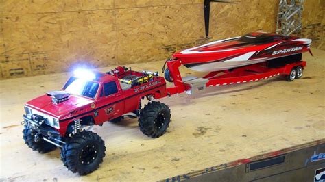 Rc Adventures Beast 4x4 With A Cormier Boat Trailer Traxxas Spartan