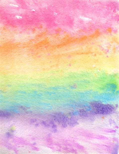 Watercolor Rainbow Wash Framed Art Print By Ithelda Vector Black X