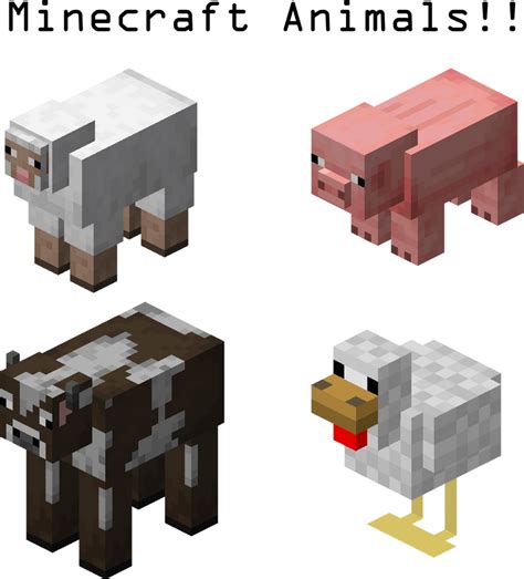 Minecraft Animals By Jhonnemaster66 On Deviantart