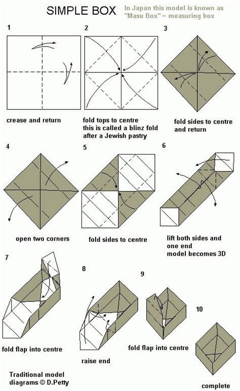 Easy Origami Box Folding Instructions