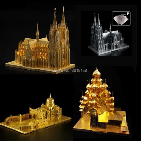3d Puzzle Toy Paper Assembly Building Model Cologne Cathedral