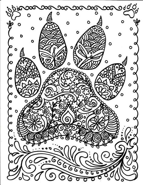 Dog Coloring Pages Hard Mandala Coloring Pages Dog Coloring Page