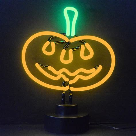 Neonetics Pumpkin Tabletop Neon Sculpture Sign 4pumpk Free Shipping