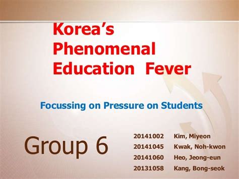 Koreas Phenomenal Education Fever