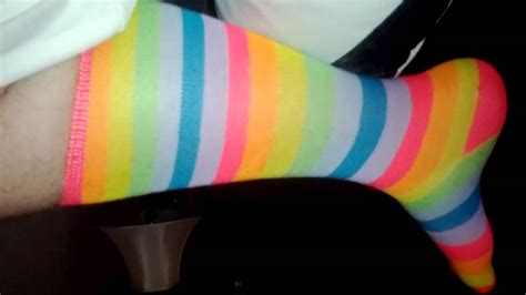 Rainbow Knee High Socks Youtube