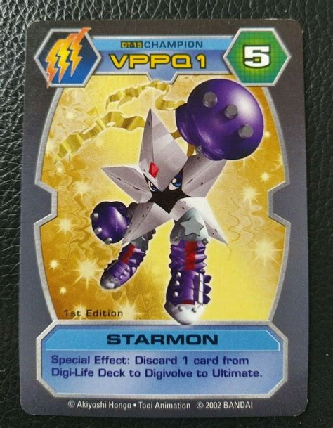 Digimon D Tector Series 1 Dt 15 1st Edition Starmon Nmlp Ebay