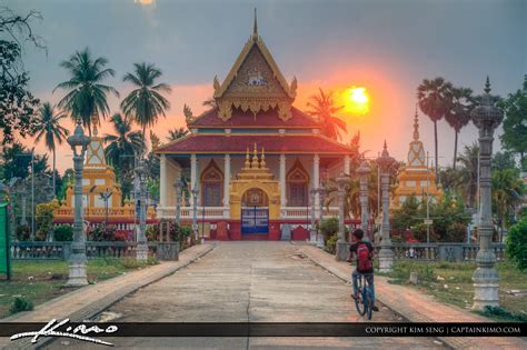Sunset Cambodia Temple Battambang