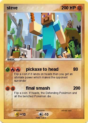 Pokémon Steve 3526 3526 Pickaxe To Head My Pokemon Card