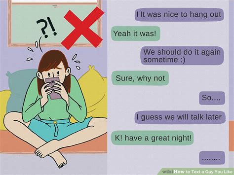 how to text a guy you like with pictures wikihow