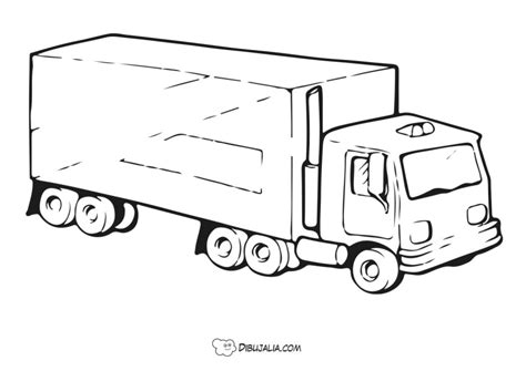 Camión De Transporte Trailer Dibujo 1941 Dibujalia Dibujos Para