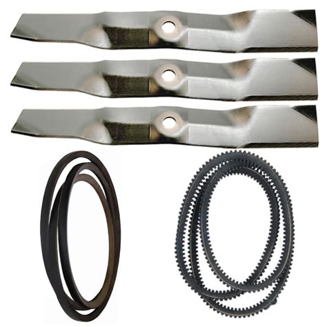 Blades And Belts Kit Fits John Deere Lx255 Lx277 Lx279 Lx288 Lx280 48