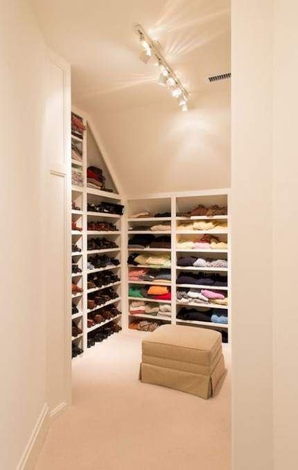 Walk In Closet Storage Sloped Ceiling 37 Ideas Master Bedroom Closets