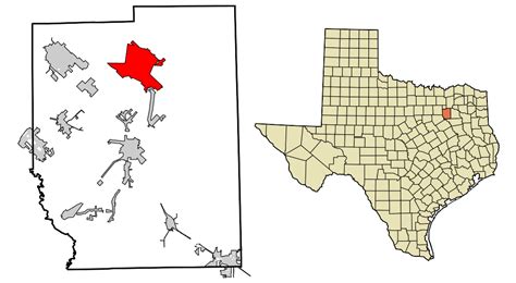 Image Kaufman County Texas Incorporated Areas Terrell Highlighted