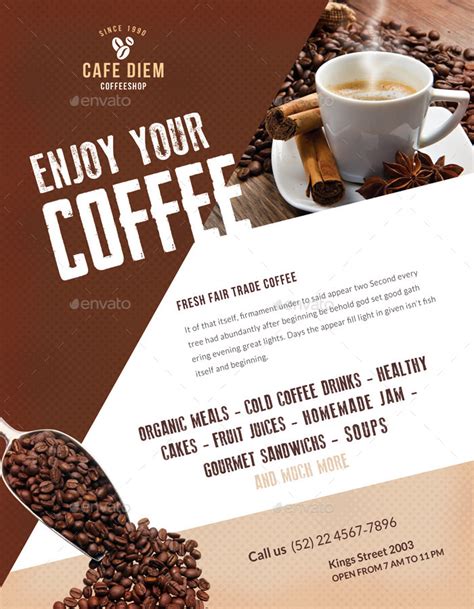 Premium Coffee Flyers Magazine Ad By Ingridk Graphicriver
