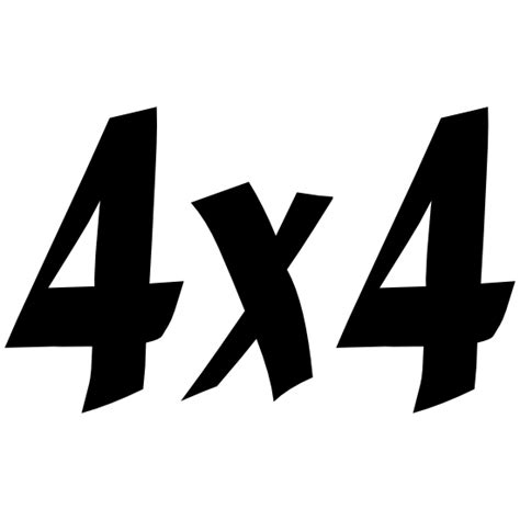 4 X 4 Sticker