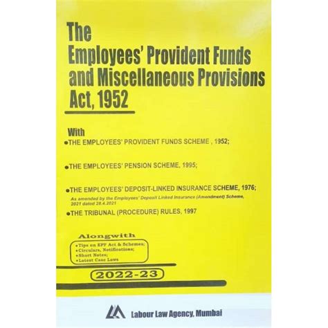 Labour Law Agency S Employees Provident Funds And Miscellaneous