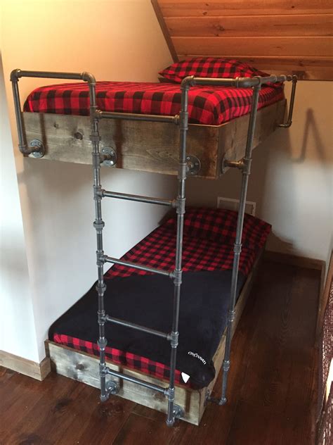 Black Iron Pipe Bunk Beds Diy Bunk Bed Bunk Beds With Stairs Bunk