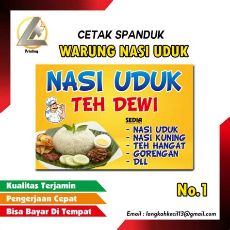 Jual Cetak Spanduk Banner Nasi Uduk Nasi Kuning Shopee Indonesia