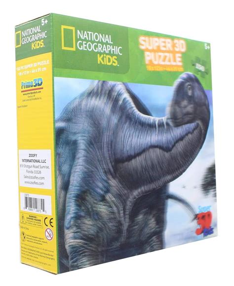 National Geographic Kids Argentinosaurus 150 Piece Super 3d Jigsaw