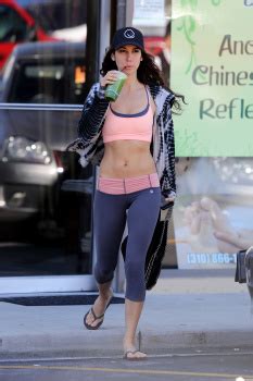 Leilani Dowding Belly Button In Workout Clothes In La The