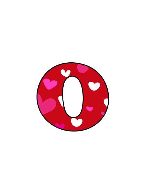 Free Printable Colorful Bubble Letters Valentine Bubble Letter O