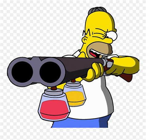 Homer Simpson Gun Lucianoballack Simpsons Wallpaper Iphone Hd
