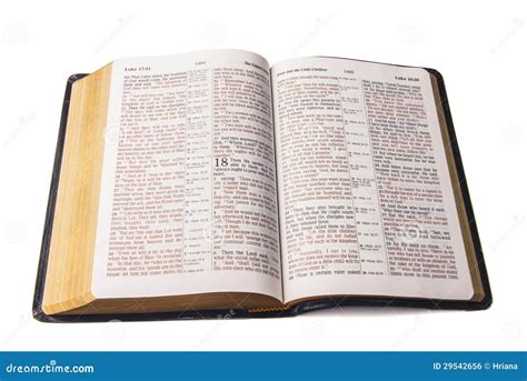 Open Bible Stock Photo Image Of Blackleatherbible Christianity 29542656