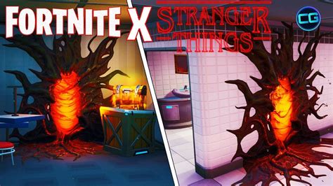 Stranger Things Upside Down Portals In The Fortnite Map Youtube